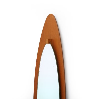 Mirror with Curved Plywood Frame, 1960s-EZ-1752570