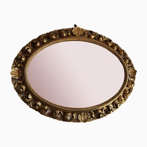 Mirror with Gilt Wood Frame, Italy, 1950s-ZUW-1799543