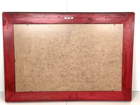 Mirror with Red Frame-ALG-1261705