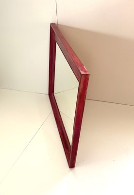 Mirror with Red Frame-ALG-1261705