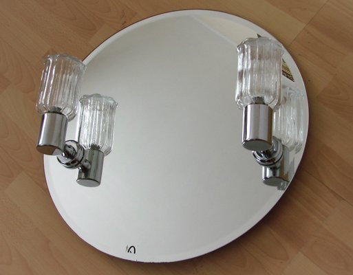 Mirror with Sconces, 1980s-XHP-1402378