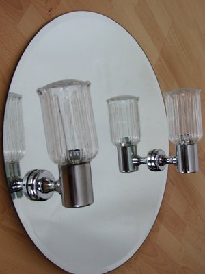 Mirror with Sconces, 1980s-XHP-1402378