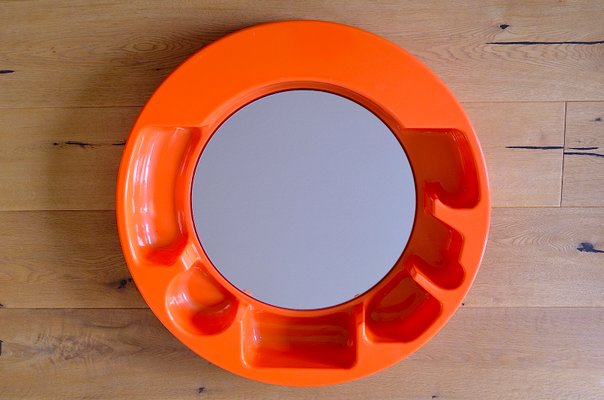 Mirror with Shelf by Jean-Pierre Vitrac for Editions Chabrieres, 1970s-OV-1449923