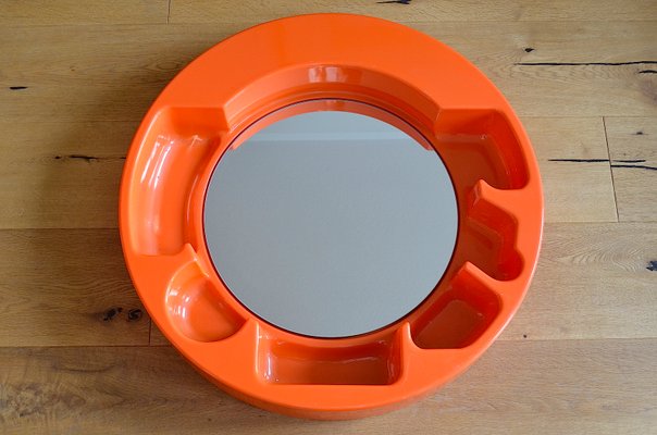 Mirror with Shelf by Jean-Pierre Vitrac for Editions Chabrieres, 1970s-OV-1449923