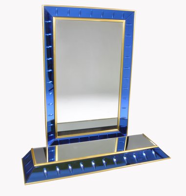 Mirror with Small Console from Cristal Art, Italy, 1950, Set of 2-WFB-1065162