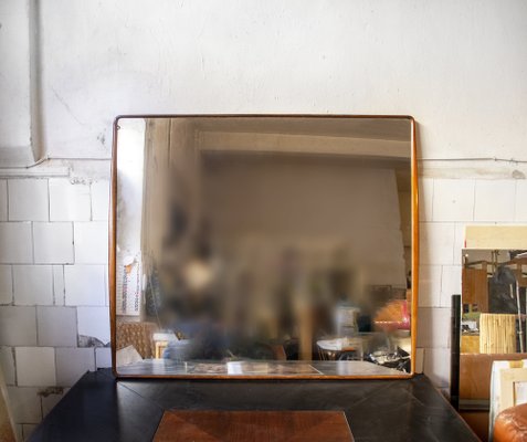 Mirror with Wooden Frame from La Permanente Mobili Cantù, Italy, 1950s-VCV-1150977