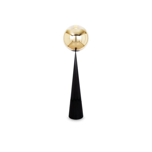 Mirror Ball Cone Fat - Metal And Polycarbonate Led Floor Lamp by Tom Dixon #Gold