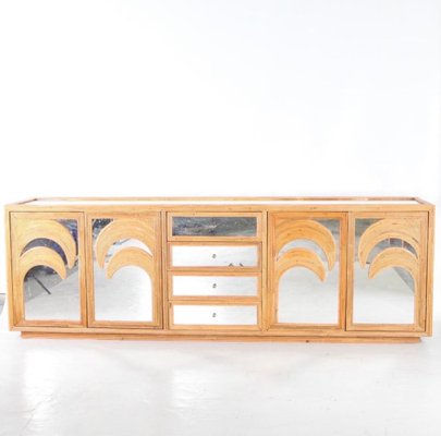 Mirrored Rattan Palmtree Sideboard-DSC-2021488