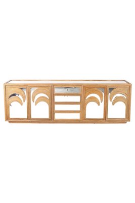 Mirrored Rattan Palmtree Sideboard-DSC-2021488