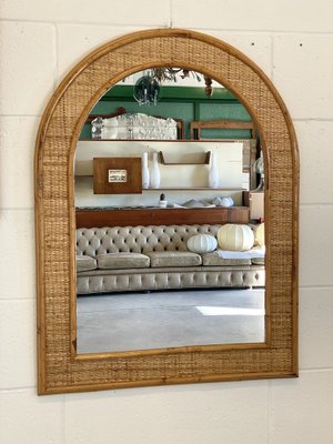 Mirrors in Wicker and Bamboo, 1970s, Set of 2-NPC-1769001