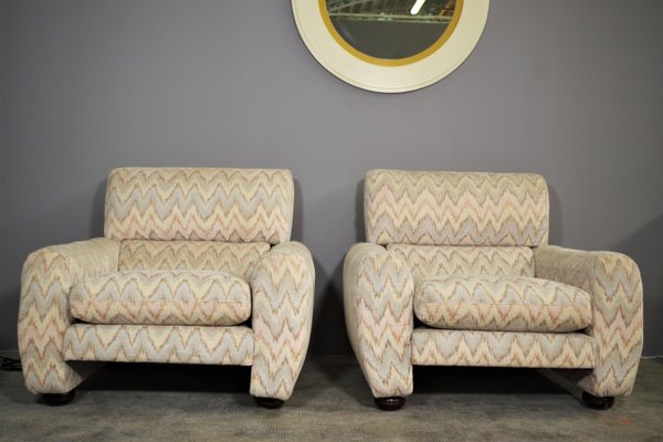 Missoni Style Armchairs, 1970s, Set of 3-KNM-1070246