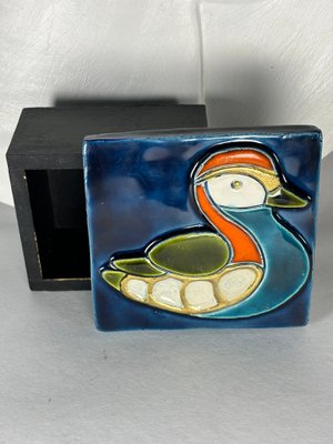 Mithé Espelt with Ceramic Jewelry Box, France, 1965-HFR-2028216