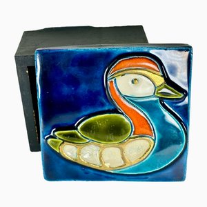 Mithé Espelt with Ceramic Jewelry Box, France, 1965-HFR-2028216