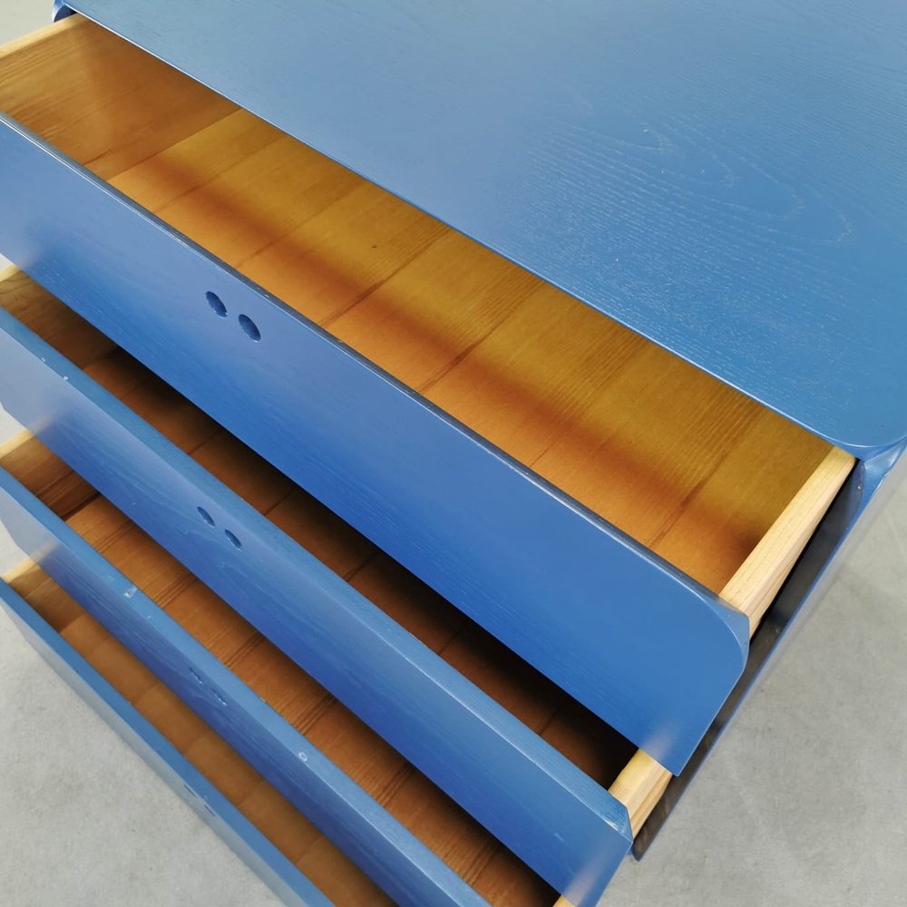 Mobile Dresser in Wooden Lacquer by Derk Jan De Vries for Maisa, 1970s