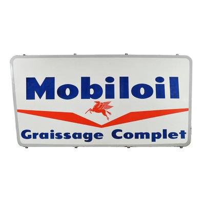 Mobiloil Enamel Sign Advertising-NQ-963457