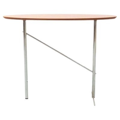 Mobles 114 Wood and Metal Side Table, 1980s-WM-1403693