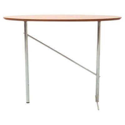 Mobles 114 Wood and Metal Side Table, 1980s-WM-1403693