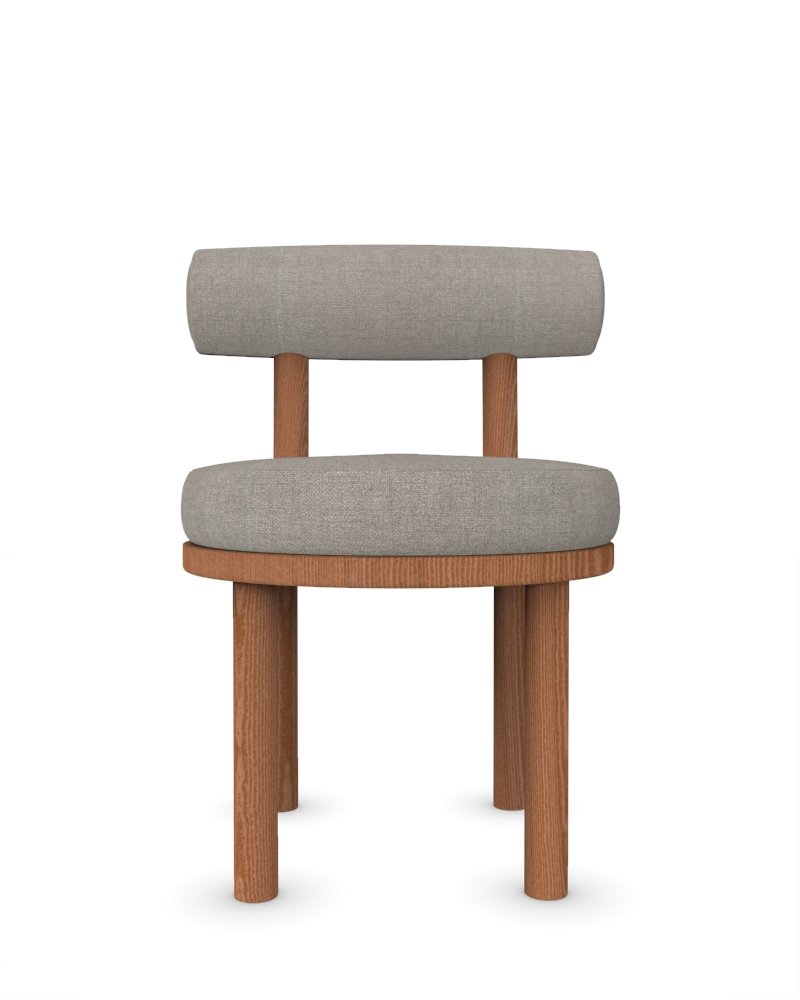 Moca Chair in Famiglia 51 Fabric and Smoked Oak by Studio Rig for Collector