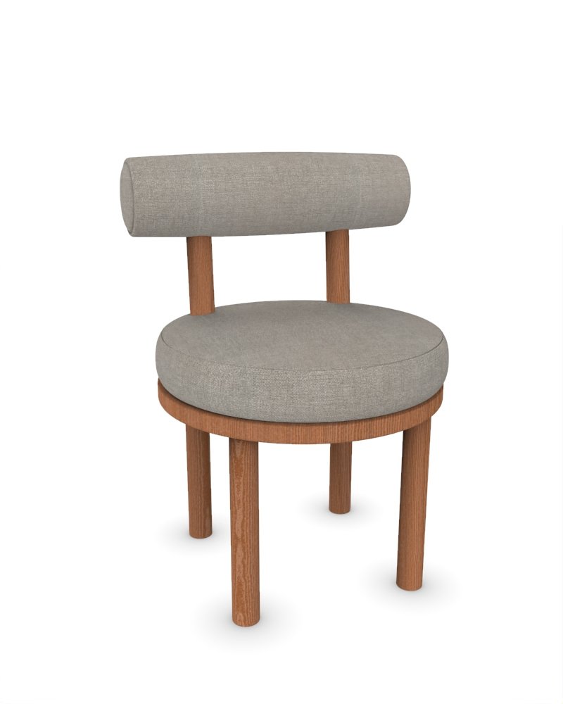 Moca Chair in Famiglia 51 Fabric and Smoked Oak by Studio Rig for Collector