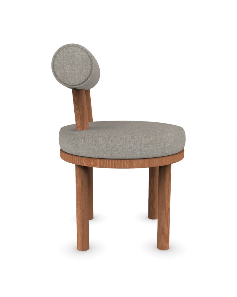 Moca Chair in Famiglia 51 Fabric and Smoked Oak by Studio Rig for Collector