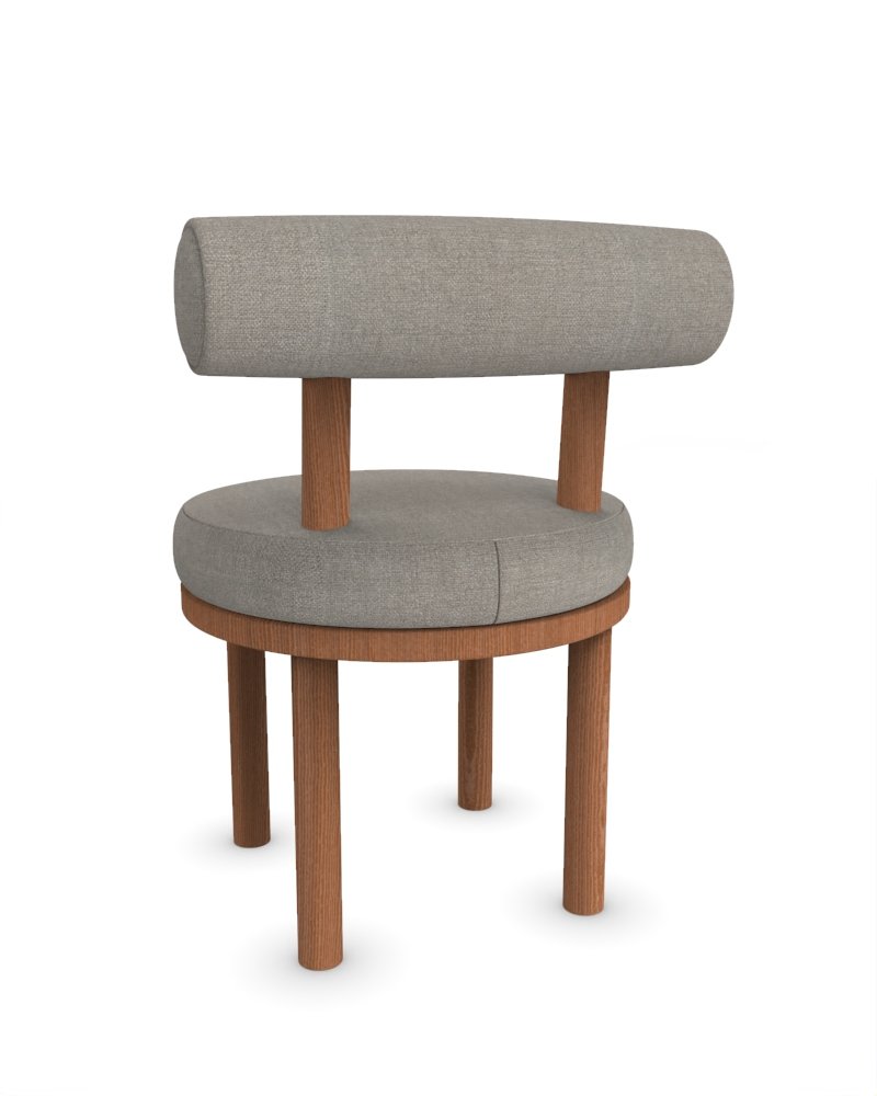 Moca Chair in Famiglia 51 Fabric and Smoked Oak by Studio Rig for Collector