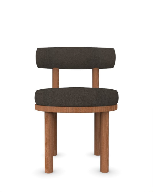 Moca Chair in Famiglia 52 Fabric and Smoked Oak by Studio Rig for Collector