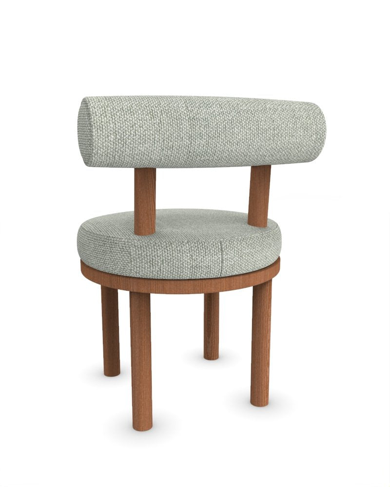 Moca Chair in Safire 06 Fabric and Smoked Oak by Studio Rig for Collector