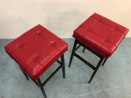 Mod. 112 Stools by Gianfranco Frattini for Cassina, 1960s, Set of 2-DPP-1251615