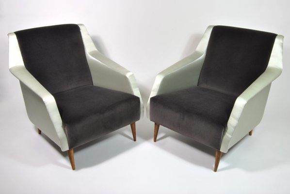 Mod. 802 Armchairs by Carlo De Carli for Cassina, Italy, 1954, Set of 2-WFB-941871