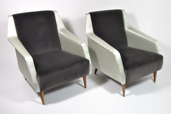 Mod. 802 Armchairs by Carlo De Carli for Cassina, Italy, 1954, Set of 2-WFB-941871