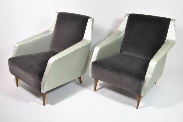 Mod. 802 Armchairs by Carlo De Carli for Cassina, Italy, 1954, Set of 2-WFB-941871