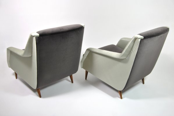 Mod. 802 Armchairs by Carlo De Carli for Cassina, Italy, 1954, Set of 2-WFB-941871