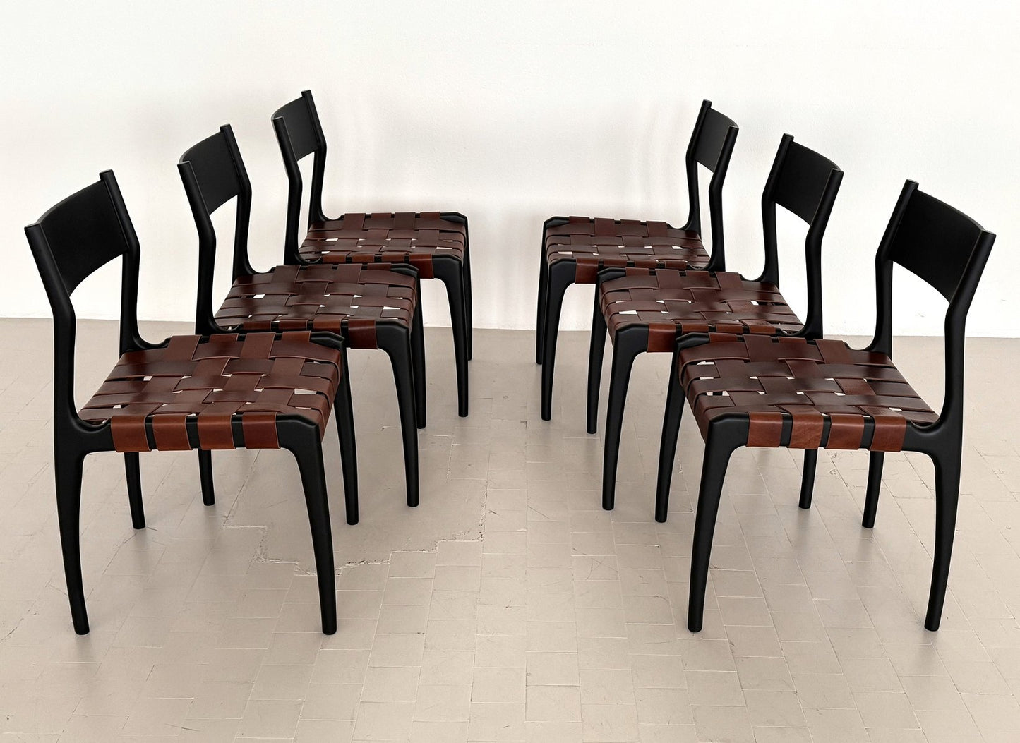 Mod. 993 Dining Chairs by Piero Palange and Werther Toffoloni for Montina, 1970s, Set of 6