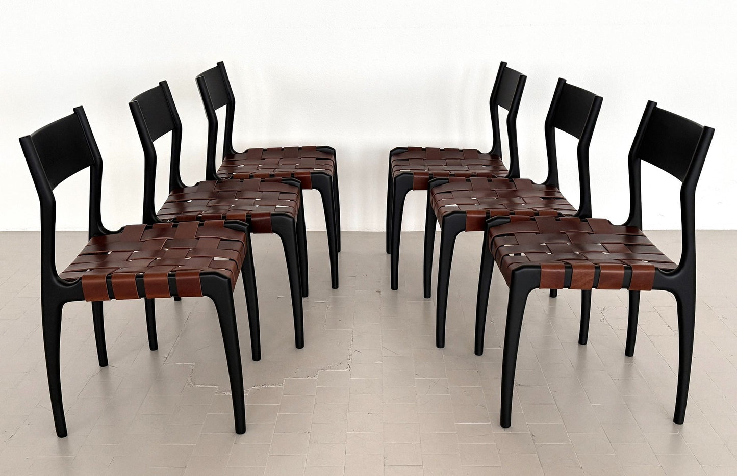 Mod. 993 Dining Chairs by Piero Palange and Werther Toffoloni for Montina, 1970s, Set of 6