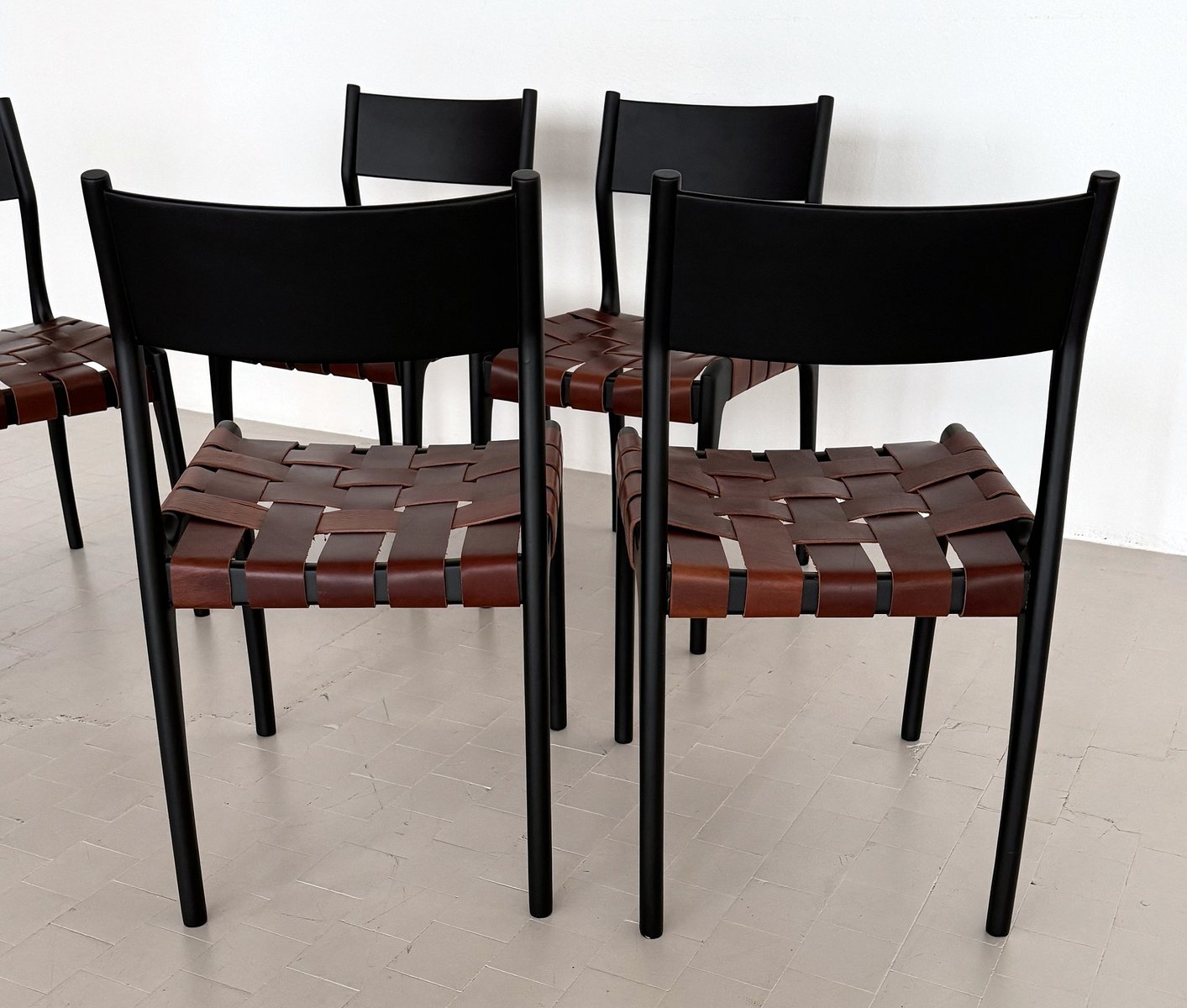 Mod. 993 Dining Chairs by Piero Palange and Werther Toffoloni for Montina, 1970s, Set of 6