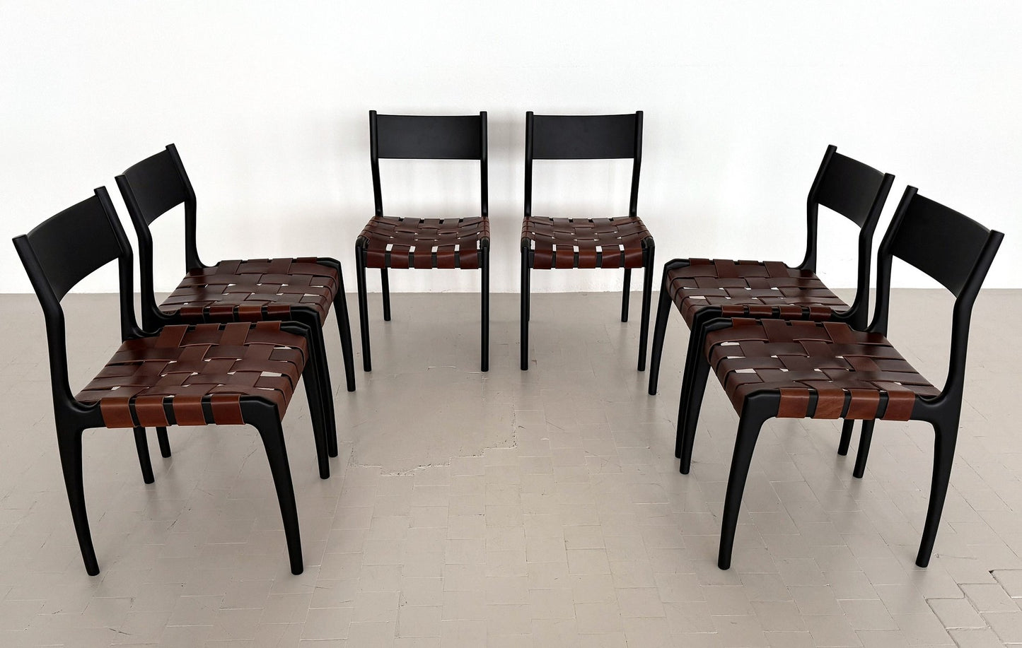 Mod. 993 Dining Chairs by Piero Palange and Werther Toffoloni for Montina, 1970s, Set of 6