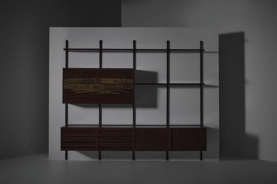 Mod. E22 Bookcase by Osvaldo Borsani & Arnaldo Pomodoro for Tecno, 1890s