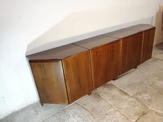 Mod Mb47/Mb48 Credenza by Franco Albini for Poggi, Italy, 1950s, Set of 4-HNE-1411009