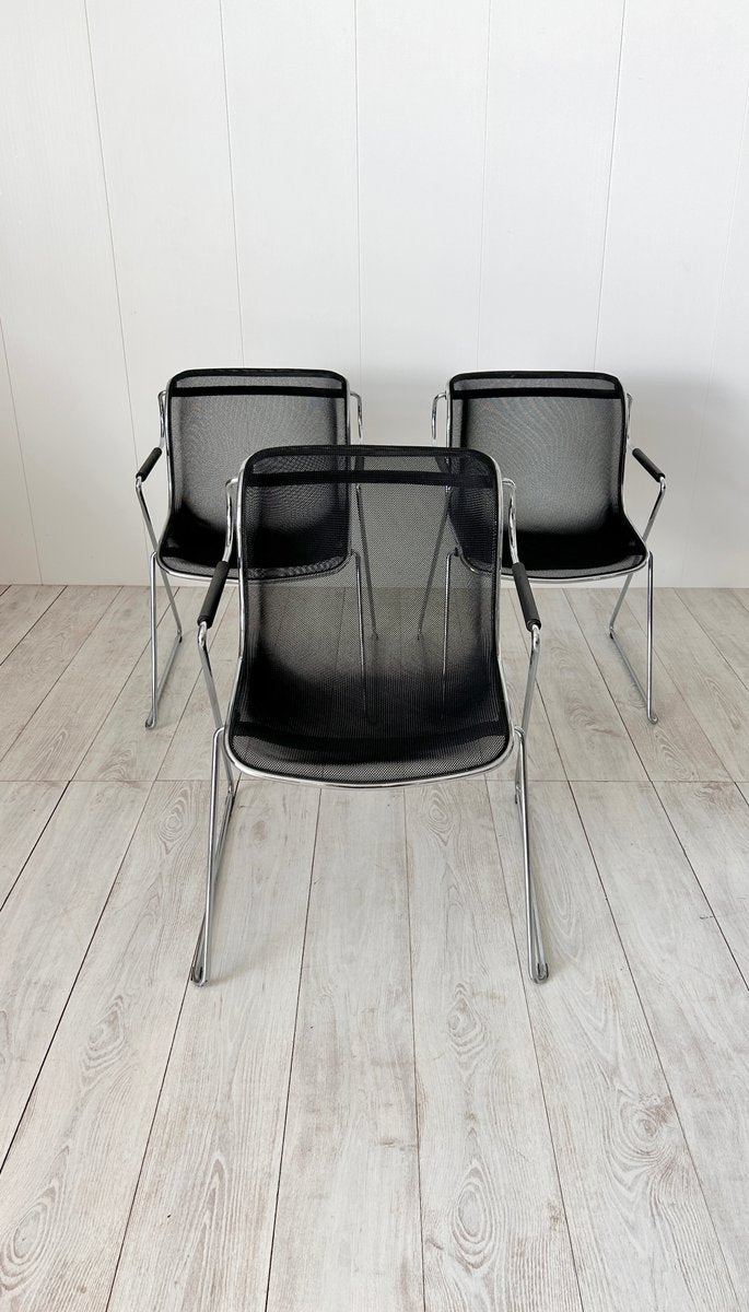 Mod. Penelope Chairs by Charles Pollock for Castelli, 1982, Set of 6