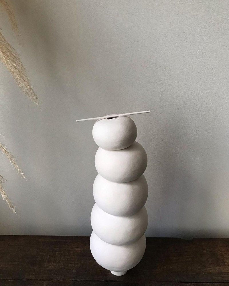 Modder Balancing Ceramic Sculpture by Françoise Jeffrey