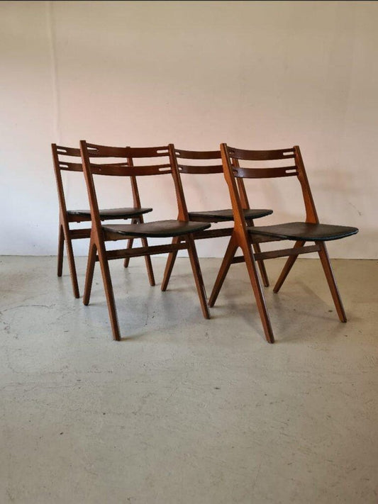 Model 10 Chairs attributed to Edmund Jørgensen, 1960s, Set of 4