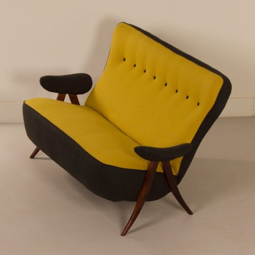 Model 105 Hairpin Sofa by Theo Ruth for Artifort, 1950s