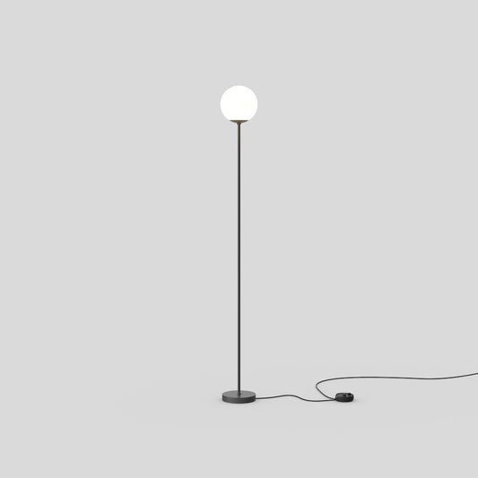 Model 1081 Black Floor Light by Gino Sarfatti for Astep