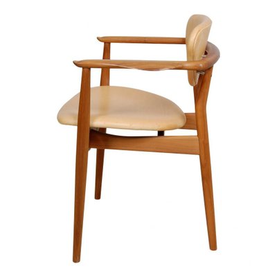 Model 109 Armchair in Teak and Natural Leather by Finn Juhl, 2000s-MTD-1400486