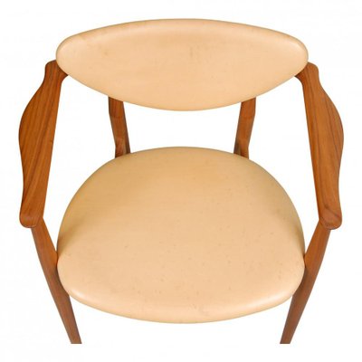 Model 109 Armchair in Teak and Natural Leather by Finn Juhl, 2000s-MTD-1400486