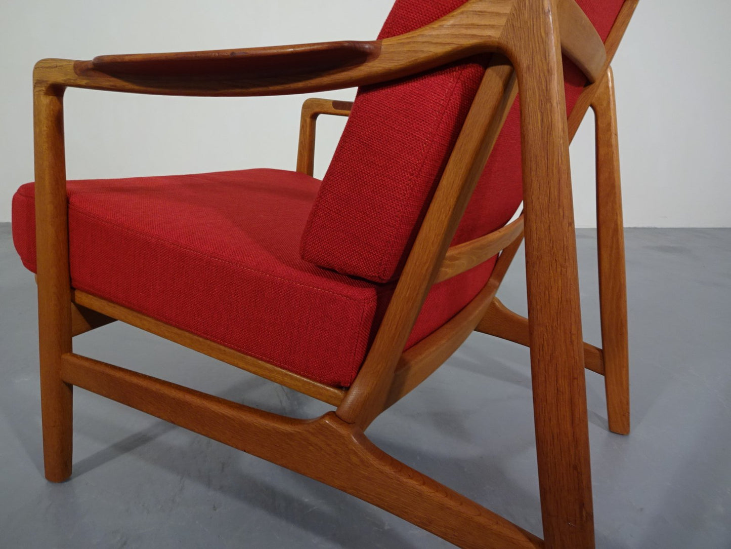 Model 117 Teak & Oak Chair by Tove & Edvard Kindt-Larsen for France & Daverkosen, 1960s