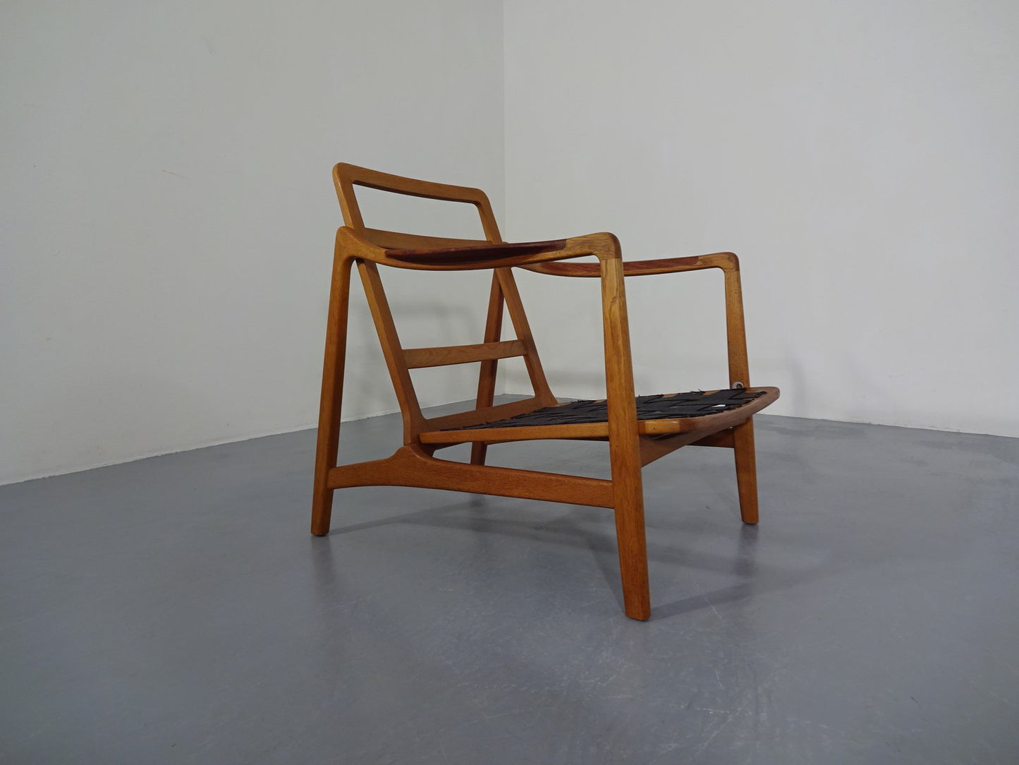 Model 117 Teak & Oak Chair by Tove & Edvard Kindt-Larsen for France & Daverkosen, 1960s