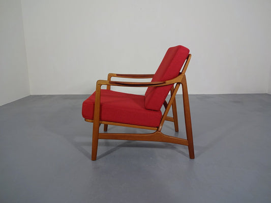 Model 117 Teak & Oak Chair by Tove & Edvard Kindt-Larsen for France & Daverkosen, 1960s