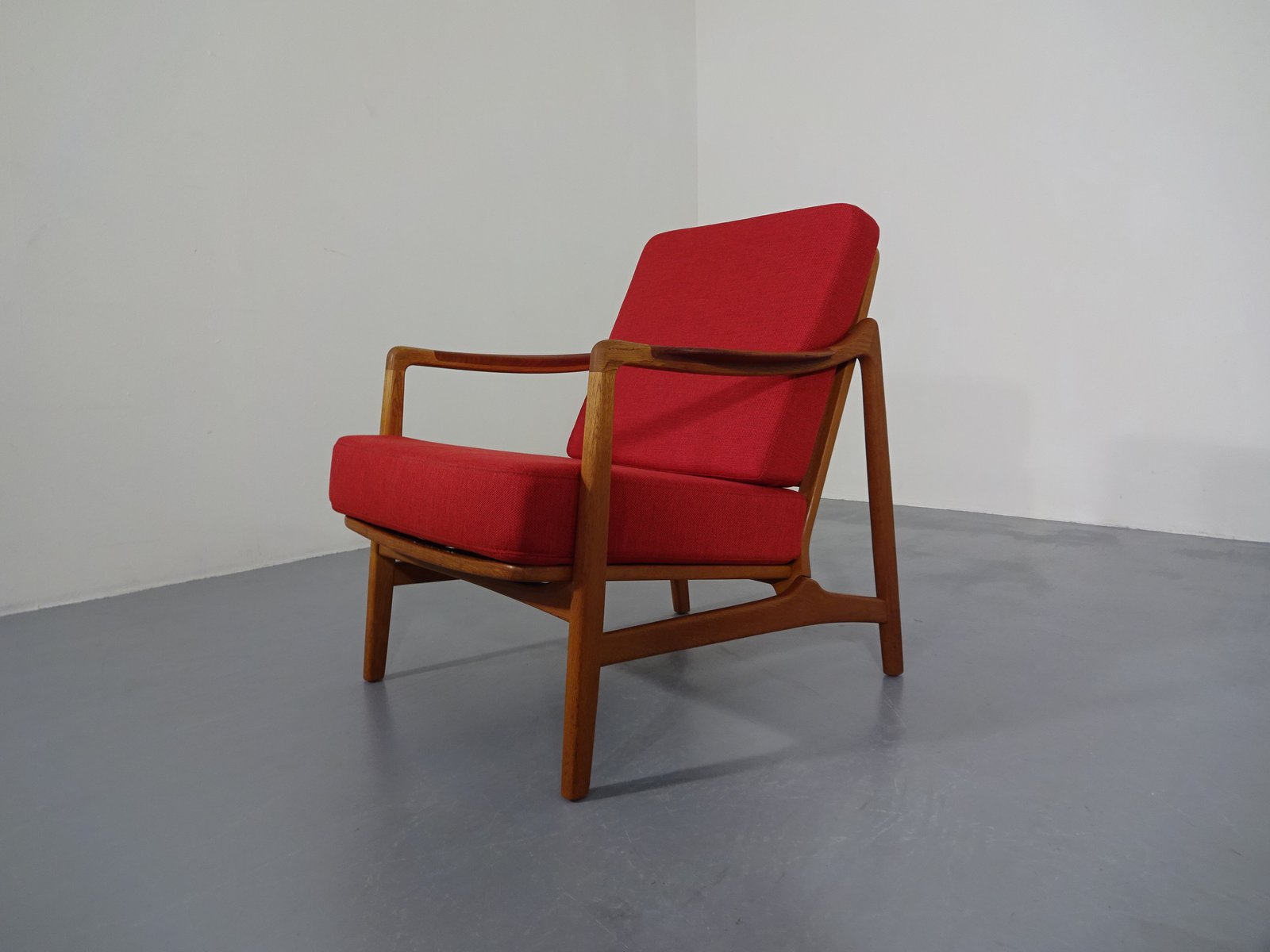 Model 117 Teak & Oak Chair by Tove & Edvard Kindt-Larsen for France & Daverkosen, 1960s