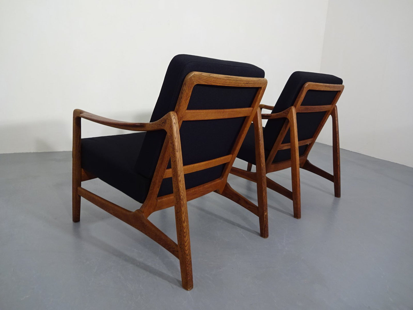 Model 117 Teak & Oak Chairs by Tove & Edvard Kindt-Larsen for France & Daverkosen, 1960s, Set of 2